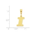 thumbnail image 3 of 14k Initial I Charm, 3 of 3
