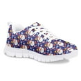 thumbnail image 2 of Pzuqiu Santa Claus Kids Tennis Shoes Girls Size 5 Breathable Christmas Shoes Lace Up Sneakers Walking Athletic Shoes Lightweight, 2 of 7