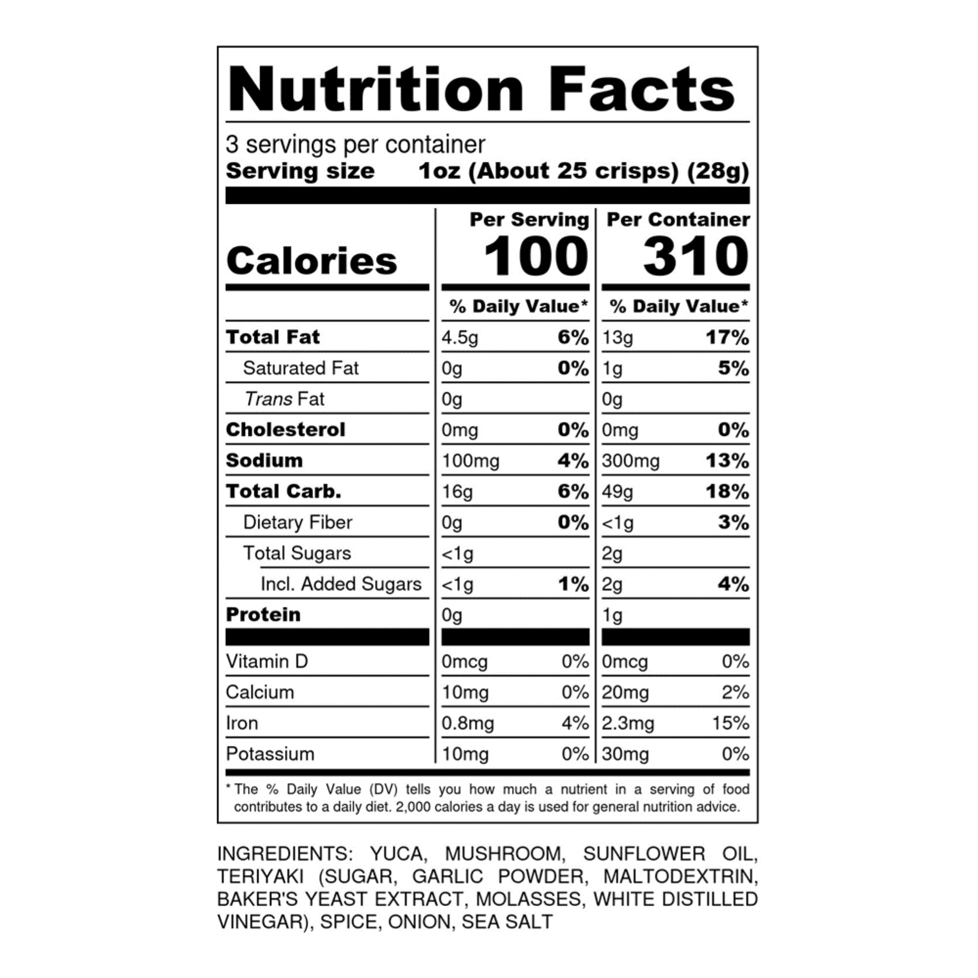 SNACKLINS Plant Based Crisps - Vegan Healthy Snacks - Gluten Free, Grain Free, Plant Based Crisps, 100% Kosher, Low Calorie - No Added Sugar, Crunchy, Puffed Snack - Teriyaki - 3oz (6 Bag)