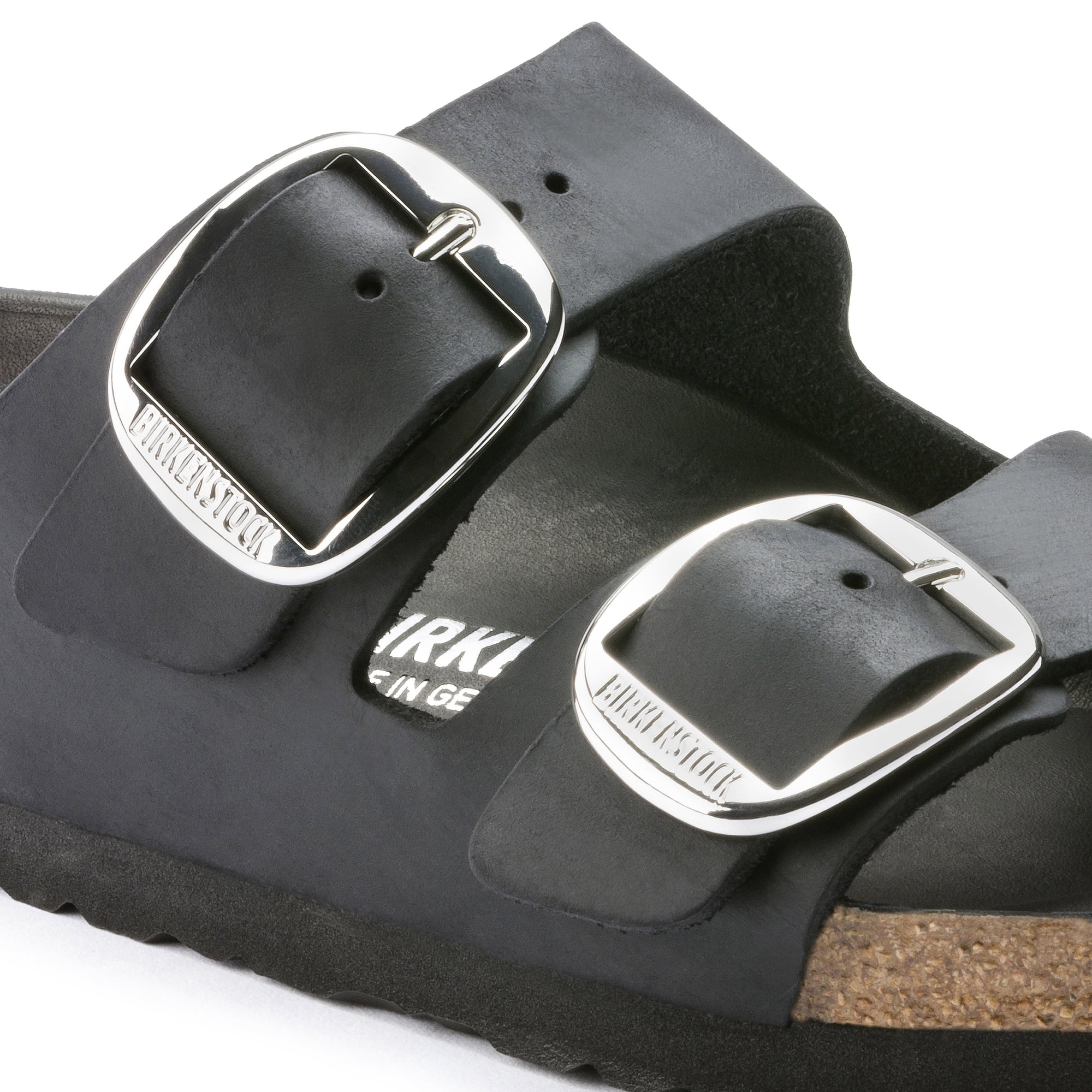 Arizona Big Buckle, Oiled leather, Black