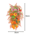 thumbnail image 4 of Fall Harvest for Front Door,Fall Wreath,Artificial Fall Harvest Teardrop,Thanksgiving Decorative Swags,Autumn Fall Decor, 4 of 8