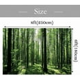 thumbnail image 5 of Spring Forest Photography Backdrop Green Jungle Forest Sunlight Grassland Wonderland Tree Nature Landscape Background Adventure Camping Picnic Hiking Theme Party Decoration Banner, 5 of 10