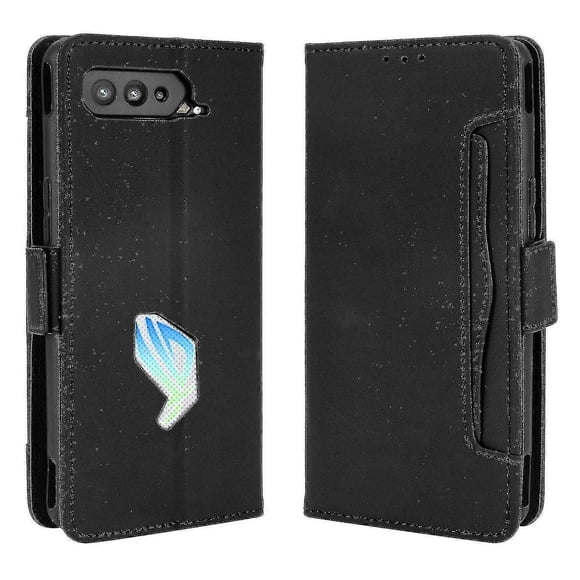 Leather Wallet Protective Case With Multiple Card Slots For Asus Rog Phone 5 (hy)