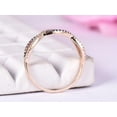 thumbnail image 2 of TAAPSEE JEWELS Lab Created Sapphire Wedding Infinity Band Women's Eternity Ring 14K Rose Gold Plated, 2 of 6