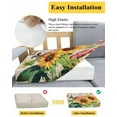 thumbnail image 5 of Vintage Sunflower Sofa Couch Cushion Covers Washable, Removable Stretchable Sectional Couch Covers, Spring Summer Botanical Floral Rustic Slipcovers for L & T Shape Sofa Protector S Size 2 pcs, 5 of 7