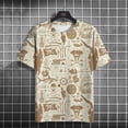 thumbnail image 2 of Camiseta con estampado náutico para hombre, camisetas de manga corta con patrón de brújula, ropa informal de verano para hombre, camisetas de moda para uso diario, 2 of 5
