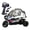 Black, variant on 1/8 RC RC Tricycle 2.4G 3WD High Speed 3-Wheel RC Vehicle with Adjustable LED Lights, RTR Drift Adult Vehicles Collection Model(Black)