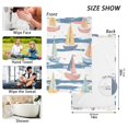 thumbnail image 6 of Yayeee 100% Cotton Hand Towels for Bathroom 16" x 28" Soft Absorbent Kitchen Towel, White Hand Drawn Sailboats, 6 of 7