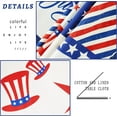 thumbnail image 6 of Patriotic Tablecloth 4th of July Decorations Checked Plaid Red White and Blue Print Patchwork Memorial Day Backed Table Cloth American Flag Indoor/Outdoor/Pool/Party(Oblong/Rectangle 60" × 84"), 6 of 6