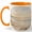 Orange, variant on Coastal Sunrise Coffee Mug, Peaceful Beach Mug, Ocean Lover Birthday Christmas Gift, Neutral Seashore Wave Sand Dune Landscape Art, 11 oz White Ceramic Coffee Cup Gift for Tea