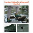 thumbnail image 2 of KFFKFF Women's Waterproof Ankle Boots, Non-Slip Rubber Rain Shoes, Lightweight and Durable Neoprene Design, Ideal for Gardening, Farming, and Outdoor Work, Size 10 US, 2 of 8