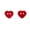 Red, variant on 10 Pcs 14.5mm Heart Sewing Button,2 Holes Buttons Plastic Heart Shaped Sewing Buttons,For Sewing,Knitting,Diy Crafts,Painting Handmade Ornament(Red)