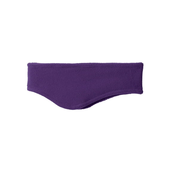 Mafoose R-Tek Stretch Fleece Headband Ears Cover for Warmth and Shape Purple
