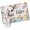 Off White, variant on Round Rugs 5Ft, Happy Easter Round Area Rug Washable Indoor Throw Carpet, Spring Grey Bunny Colorful Eggs Flower Brown Soft Non Slip Circle Rug for Cabinet Bathroom Home Decor Aesthetic