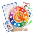thumbnail image 1 of Relojes didácticos para, juguete sensorial, actividad horaria, ayuda didáctica portátil para aprender el , herramienta educativa para bebés y ni, 1 of 8