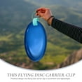 thumbnail image 2 of OULII Compact Flying Disc Clamp Outdoor Toys Flying Discs PE Green 1Pcs Disc Games, 2 of 8