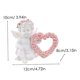 thumbnail image 4 of Angel Statue with Love Heart Shaped Wreath for Valentines Day 2Pcs, 4 of 5
