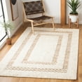 thumbnail image 2 of SAFAVIEH Natura Jerald Bordered Area Rug, Ivory/Natural, 6' x 6' Square, 2 of 8