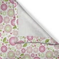 thumbnail image 3 of Ambesonne Flower Kitchen Curtains, Feminine Romantic Petals, 55"x39", Blush Pink Lime Green, 3 of 3