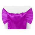 thumbnail image 1 of 10 Pcs, Wide Satin 9" W X 108" L Chair Sash - Magenta Violet For Party & Event Decor, 1 of 1