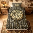 thumbnail image 3 of meiyoeat Rustic Dripping Basketball Twin Sheets for Boys, Brown Camouflage Bedding, 3pcs, 1 Flat Sheet, 1 Fitted Sheet and 1 Pillowcase, 3 of 6