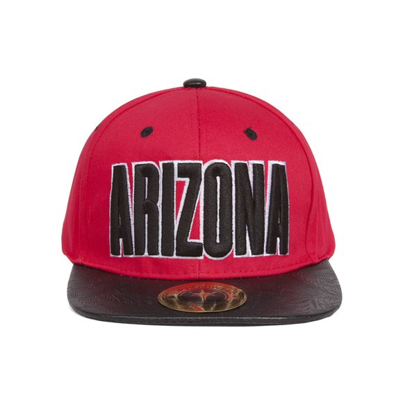 TopHeadwaer Arizona City Snapback avec Billet Plat Floral - Rouge/noir