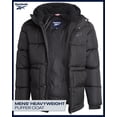 thumbnail image 2 of Chaqueta de invierno para hombre Reebok, acolchada, pesada, aislante, negra, talla M, 2 of 7