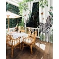 thumbnail image 5 of nqOlkjepod Outdoor Curtains for Patio Waterproof, Tropical Zebra Butterfly Outdoor Privacy Panels Grommet, Watercolor Summer Palm Leaf Blackout Outside Curtains for Porch/Cabana 54"x95", 1 Panel, 5 of 8