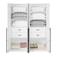thumbnail image 6 of Lee Wardrobe Closet 1.0 from Engineered Wood in White - Set of 2, 6 of 16
