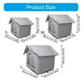 thumbnail image 5 of PatungKu Warmth Cats House Waterproof and Cold Prevent Nest for Strays Cats Great for Outdoor Garden Yard Patios Use Shelter Supply, 5 of 18