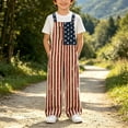 thumbnail image 4 of Girls Romper Jump Suit for Everyday Wear with Pocket Design — Playful Spring Summer -Piece Outfit for 5-16 Years Girls and Boys, 13-14 Years, Red, 4 of 6