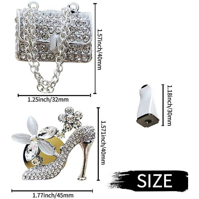 Car Decor Car Fresheners for Women Bling Car Accessories Car Air Outlet Decoration Bling Car Accessories for Women Car Aromatherapy Bag (High Heels
