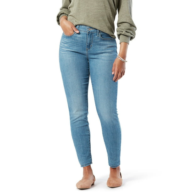 Signature by Levi Strauss & Co. Women's Mid Rise Skinny Jeans 