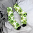 thumbnail image 5 of Vsdgher Green Kiwi Crew Socks for Men & Women, Breathable Casual Athletic Ankle Socks, 5 of 6
