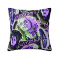thumbnail image 1 of Funda de almohada decorativa con dibujos animados de Beetlejuice, para decoración del hogar y el sofá, elige una funda de cojín de temporada feliz de 22 x 22 pulgadas, 1 of 8
