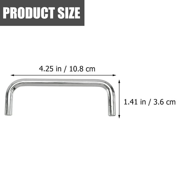 WHAMVOX  3 Pcs Door Handle Internal Handles Home Sliding Doors Barn Silver