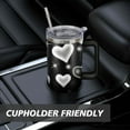 thumbnail image 7 of Black and White Love 40 OZ Tumbler Cup with Lid and Straw for Water Iced Tea Coffee Smoothie and More, 7 of 7