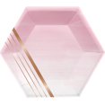 thumbnail image 1 of Rose All Day Stripes Paper Plates, 8 Count, 1 of 1