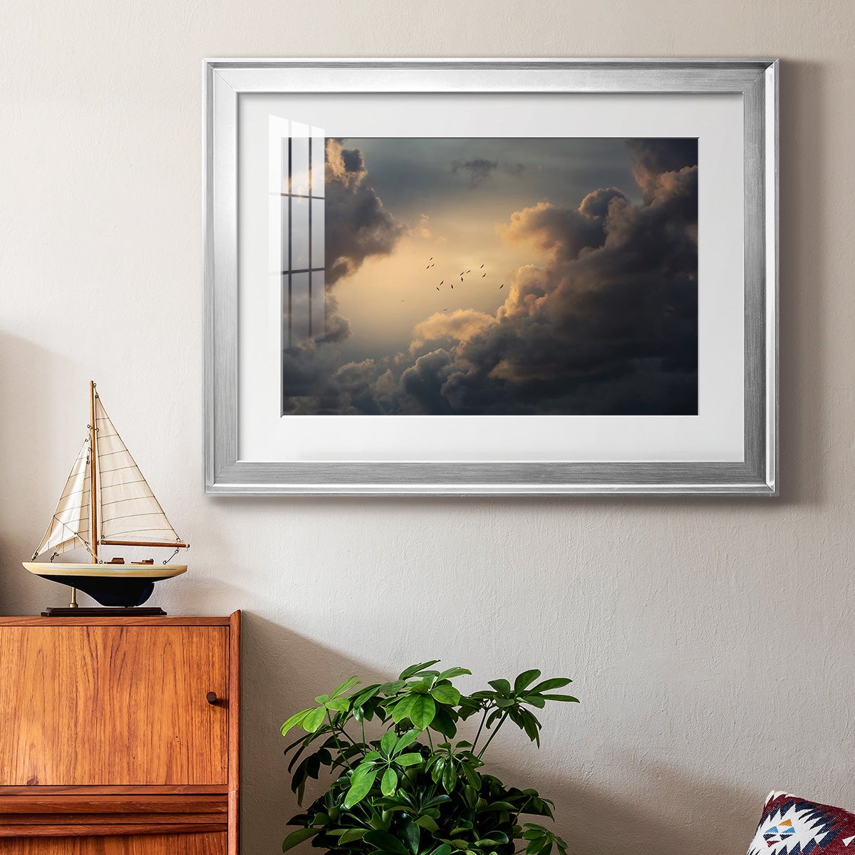 Soaring High Above Premium Framed Print - Ready to Hang