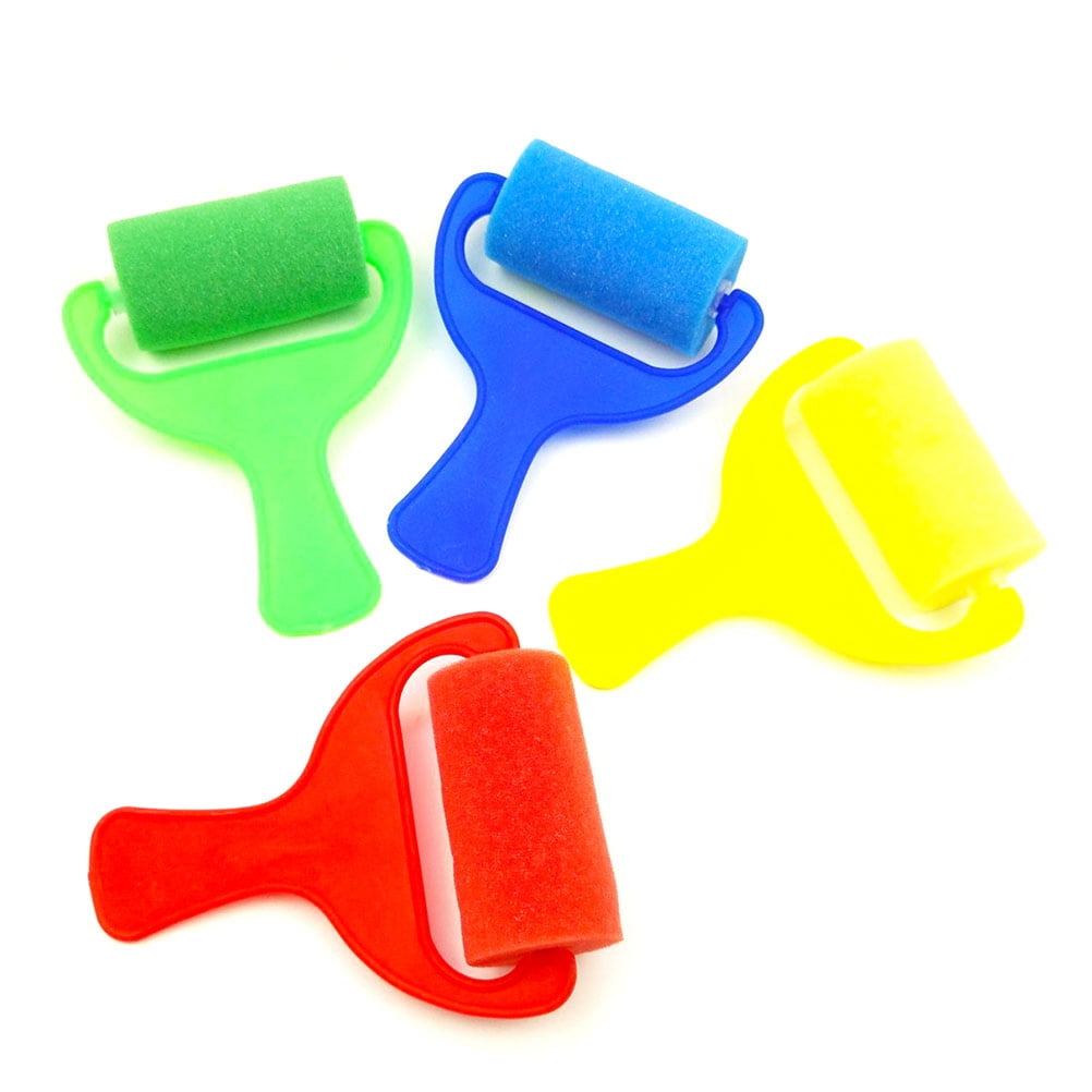 Paint Kids Roller Rollers Painting Brushes Sponge Brush Mini Kit Brayer