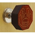thumbnail image 2 of IBA Indianbeautifulart White Engraved Knobs Wooden Cupboard Door Knobs Pull Handle Pack of 10, 2 of 3