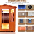 thumbnail image 5 of 2600W 4 Person Far Infrared Sauna,Outdoor Red Cedar Wood with 7 Color Light, 5 of 8