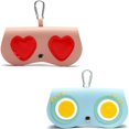 thumbnail image 1 of 2 Pcs Sunglasses Case Soft Bag Cute Pouch Soft Lining Protection Glasses Case Eyewear Pen Case, 1 of 5