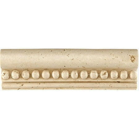 Shaw Floors Resin Chair Rail Tile Trim in Travertine
