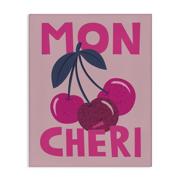 Stupell Industries Mon Cheri Fruits Food & Beverage Painting Wrapped Canvas Art Print Wall Art, 16 x 20