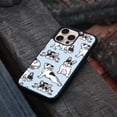 thumbnail image 4 of WIRESTER Shockproof Soft Rubber Cover Case for Apple iPhone 16 Pro Max 6.9" 2024, French Bulldog Funny Playful Postures On Light Blue Background, 4 of 5
