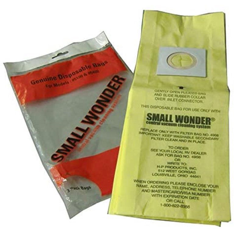 3-Pack Central Vacuum Paper Bags