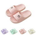 thumbnail image 5 of Xfvqtps Shower Shoes for Mens and Womens Couples Slide Cute Bear Thick Sole Quick Drying Lightweight Non Slip Open Toe Solid Color Indoor Beach EVA Slipper Pink, 5 of 5