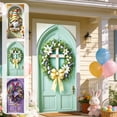 thumbnail image 7 of Easter Bunny Door Cover, Happy Easter Banner Door Cover, Colorful Bunny Egg Themed Porch Sign,Large Front Door Wall Backdrop for Indoor Outdoor Spring Party Decorations and Photo Booth Props, 7 of 7