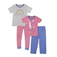thumbnail image 1 of Set de Pijama 4 Piezas en Algodón Hipoalergénico Playeras Manga Corta, Pantalón y Pantalón Capri Baby Creysi  Rosa 3X Años, 1 of 3